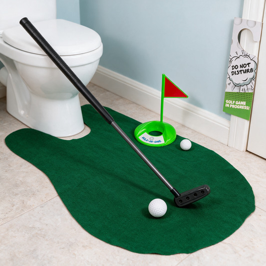 Toilet golfspel - grappig cadeau voor golfliefhebbers
