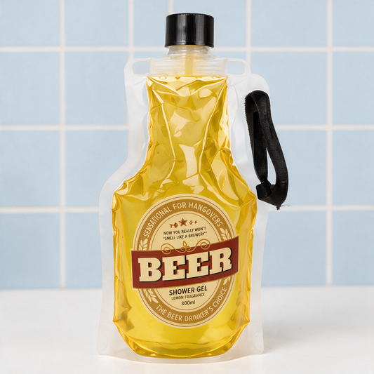 Bier douchegel 300 ml citroengeur - grappig cadeau voor bierliefhebbers