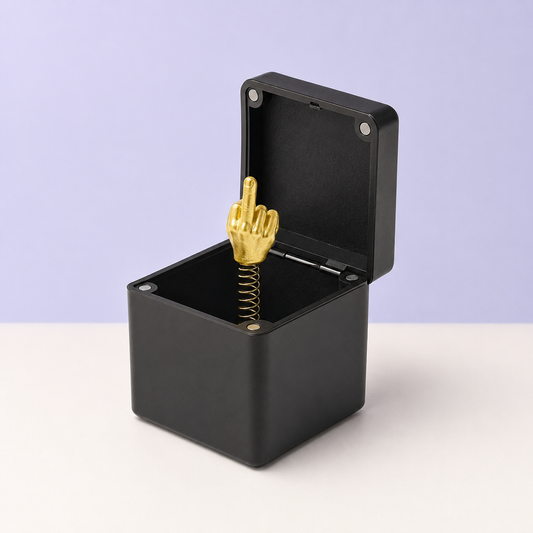 Middelvinger cadeaudoosje - grappig brutaal cadeau