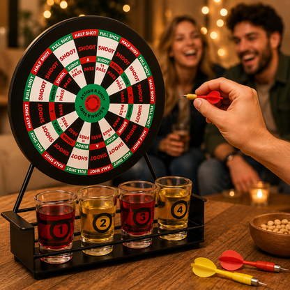 Darts Drankspel met Shotglaasjes