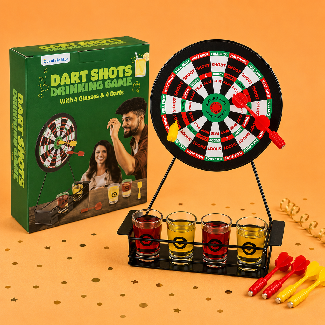 Darts Drankspel met Shotglaasjes