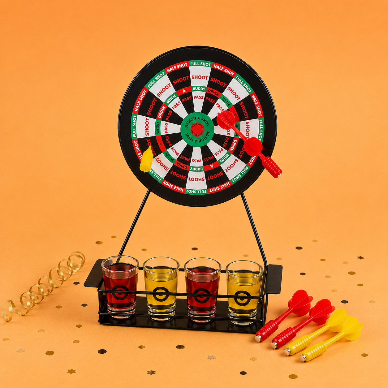 Darts Drankspel met Shotglaasjes