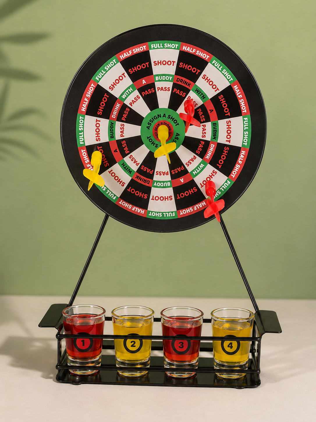 Darts Drankspel met Shotglaasjes