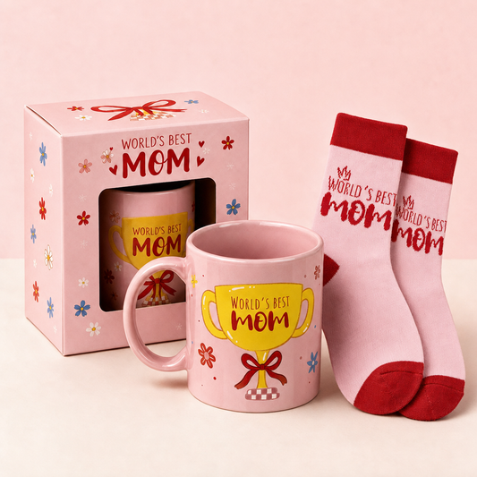 Moeder Cadeauset met Mok en Sokken - cadeau voor Moederdag bij Cadeaugek
